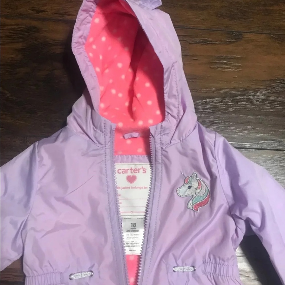 NWT CARTER’S Girls 18 Months Winter Jacket - Picture 2 of 6